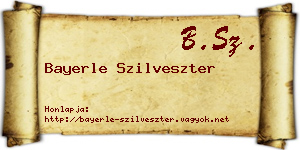 Bayerle Szilveszter névjegykártya
